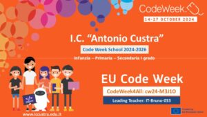 Europe Code Week 2024 - Istituto Comprensivo Antonio Custra